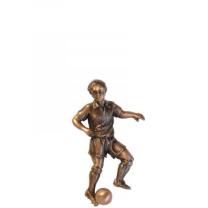 Fotballspiller i bronse fra Gravstein Grossisten