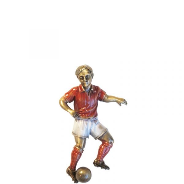 Fotballspiller i rød fra Gravstein Grossisten