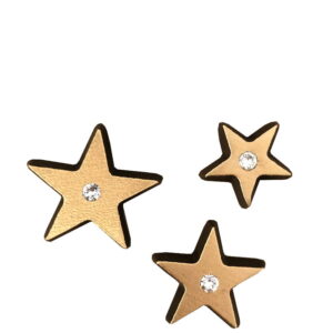 Bronse stjerne med krystall fra Gravstein Grossisten